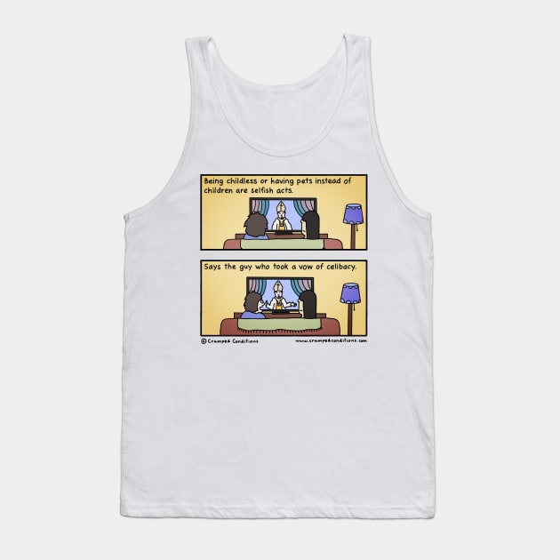 Pope Francis Tank Top by crampedconditions